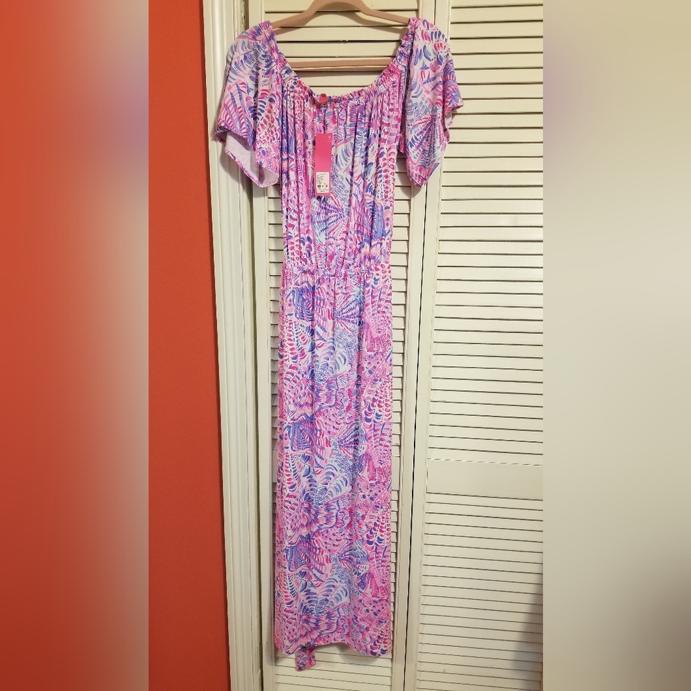 SOLD Lilly Pulitzer Moriah Midi RazBerry Sea You Soon
